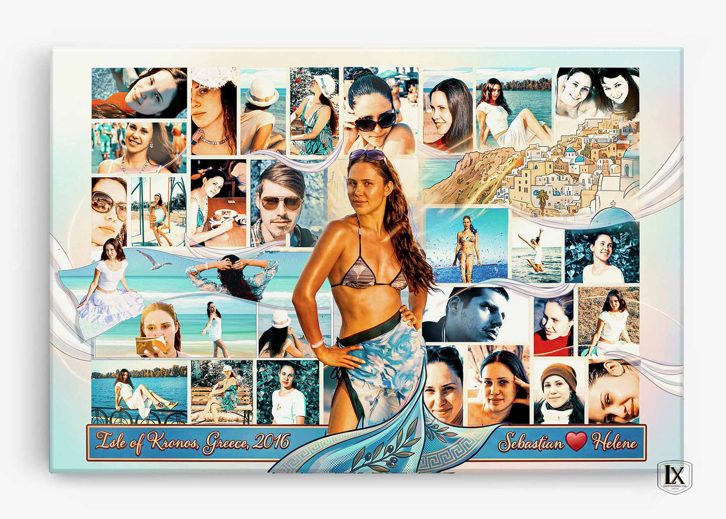 Geburtstags-Fotocollage | Kostenlose Beratung mit einem engagierten Digitalkünstler | Professionelle Druckoptionen | Hersteller maßgeschneiderter Kunstwerk-Collagen | Designreferenz: PPC180