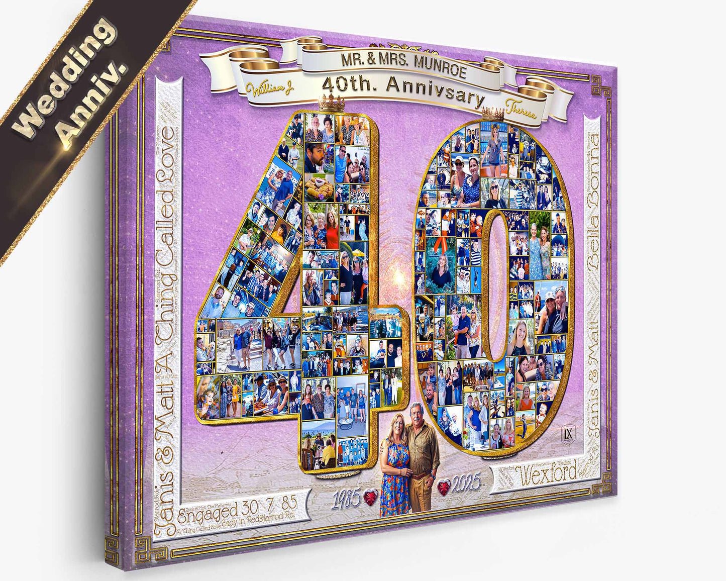 Ruby Anniversary Collage | Individually Designed | “Simple. Beautiful. Meaningful.”