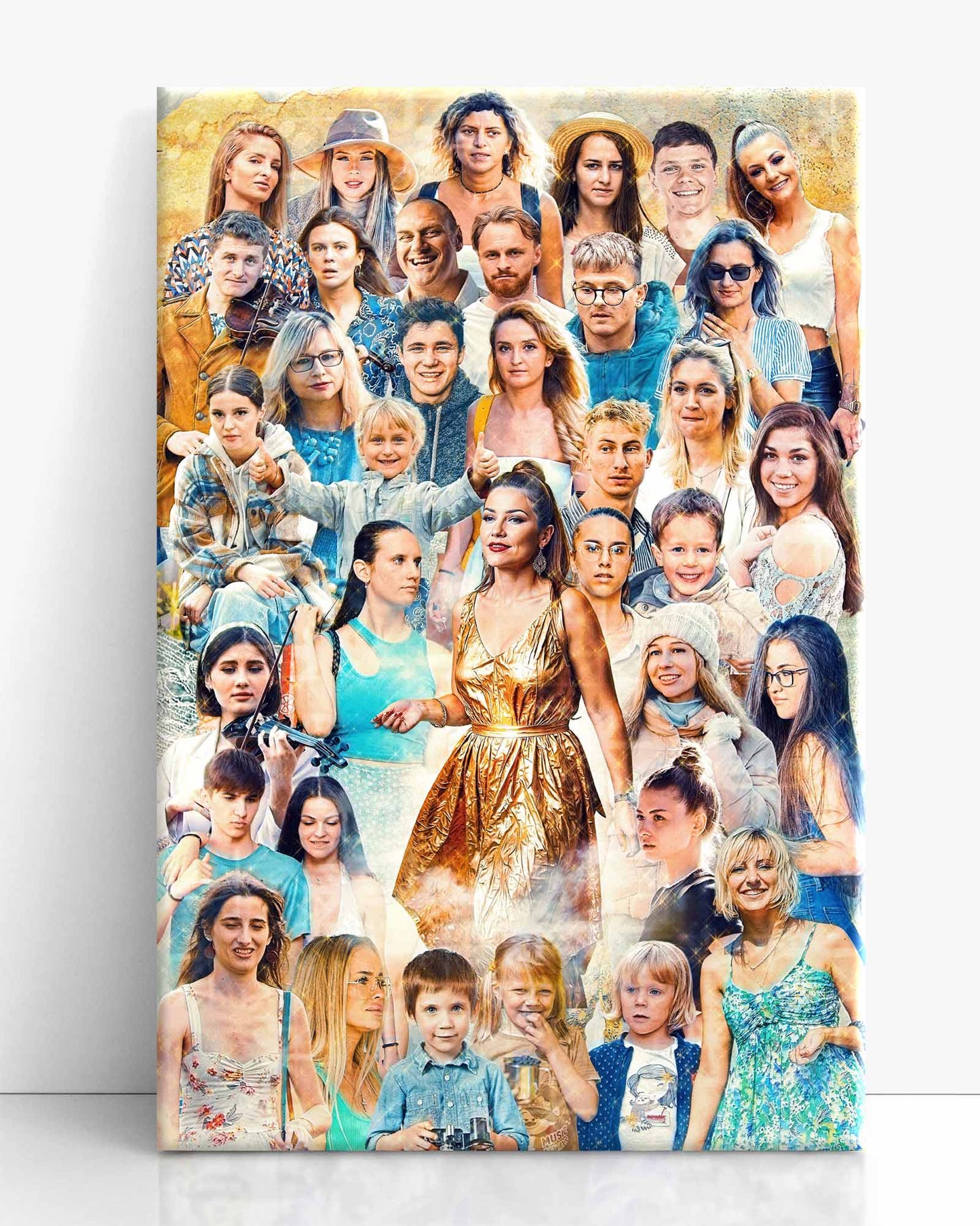 Geburtstags-Fotocollage | Kostenlose Beratung mit einem engagierten Digitalkünstler | Professionelle Druckoptionen | Hersteller maßgeschneiderter Kunstwerk-Collagen | Designreferenz: PPC180