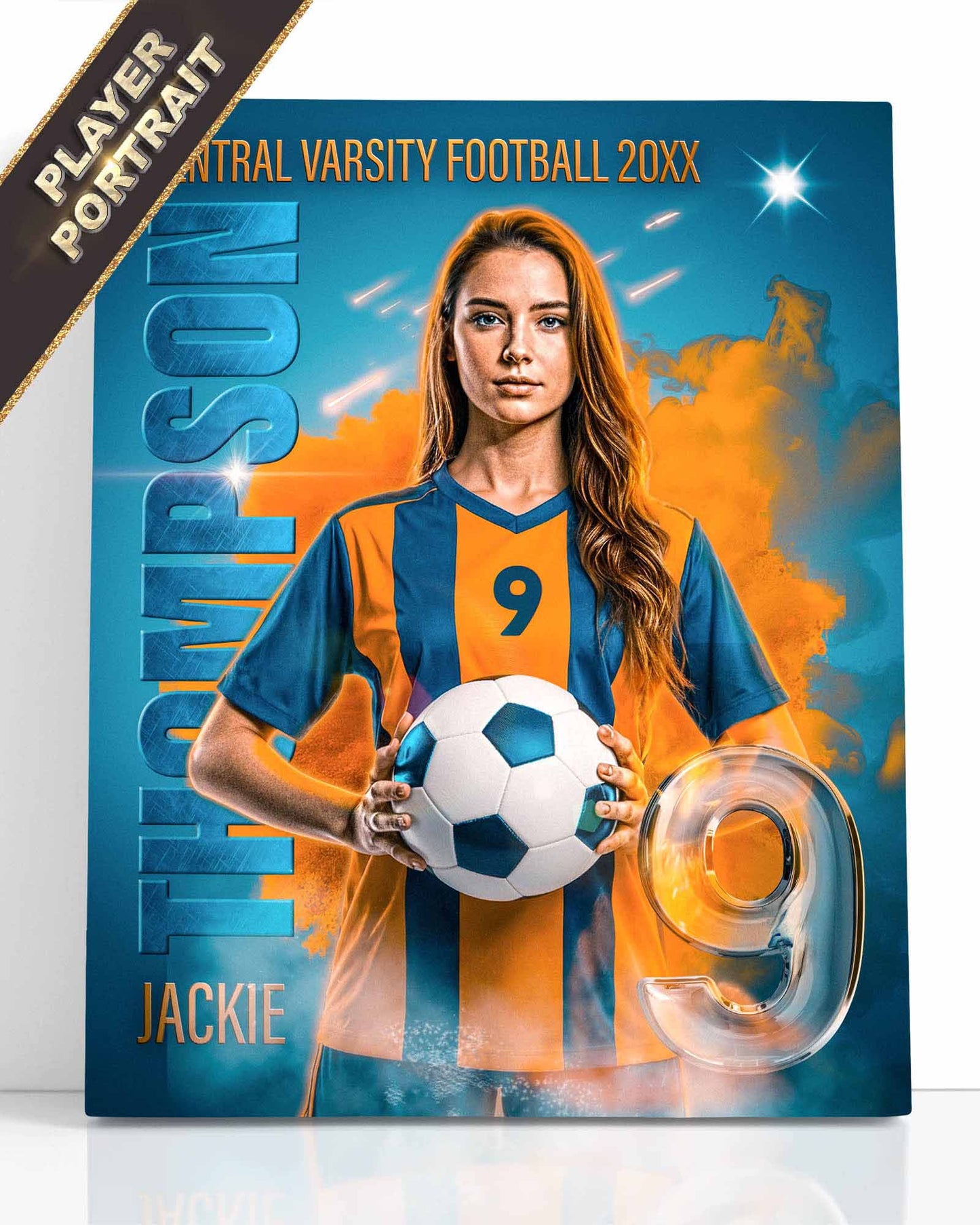 Player Sports Portrait |  Individually Designed | “Simple. Effective. Dynamic.”