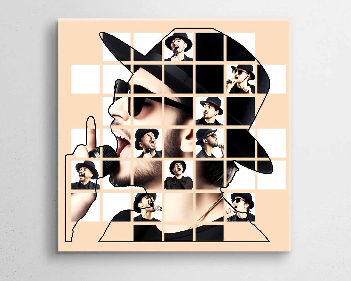 Maßgeschneiderte Kartenfotocollage | Kostenlose Beratung mit einem engagierten Digitalkünstler | Professionelle Druckoptionen | Hersteller maßgeschneiderter Kunstwerk-Collagen | Design-Referenz: CMC805