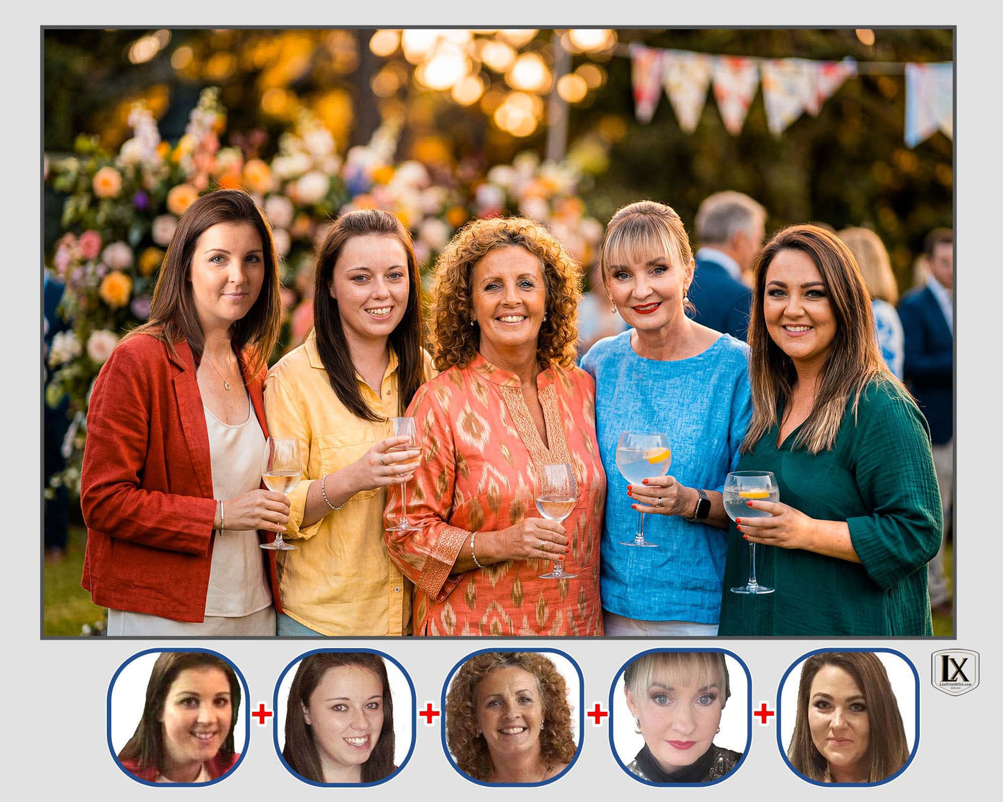 Geburtstags-Fotocollage | Kostenlose Beratung mit einem engagierten Digitalkünstler | Professionelle Druckoptionen | Hersteller maßgeschneiderter Kunstwerk-Collagen | Designreferenz: PPC180